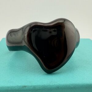 Tiffany & Co. Elsa Peretti Full Heart Cuff Bracelet in Black